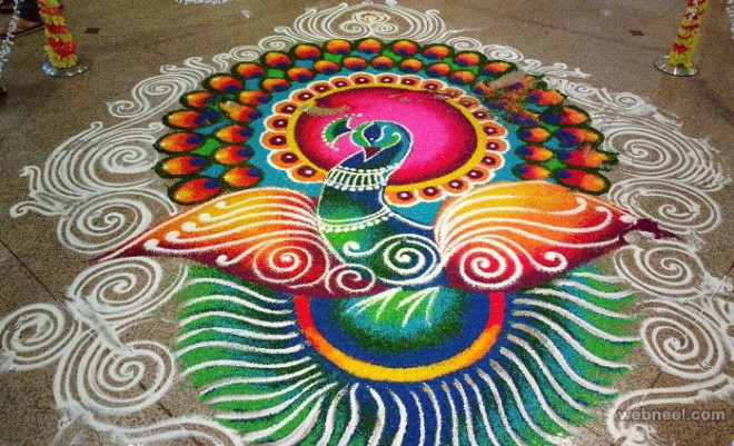 Rangoli on Diwali